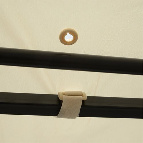 Sturdy Metal Patio Gazebo 300x250 cm with Extendable Canopy for Outdoor Entertainers - Home Symphony