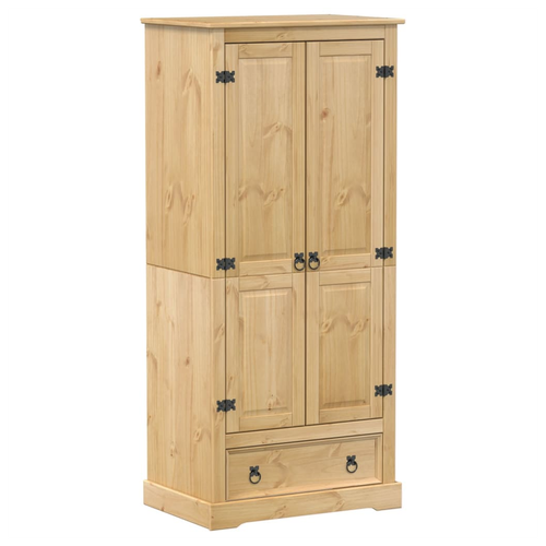 vidaXL Wardrobe Corona 76x50x170 cm Solid Wood Pine - Home Symphony