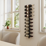 HOMCOM Wall Mount Wine Rack for 10 Bottles with Space-Saving Design for Wine Enthusiasts by HOMCOM