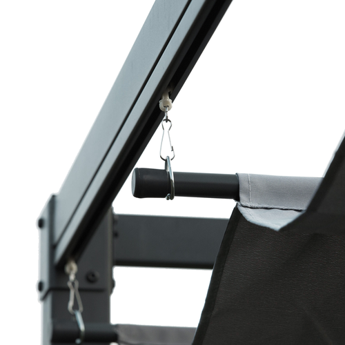 Outsunny Metal Pergola Gazebo 4 x 3 M Retractable Canopy with UV Protection for Outdoor Entertaining - Home Symphony