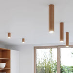 Ceiling lamp wood Zake Scandinavian Design GU10 by Sollux Lighting