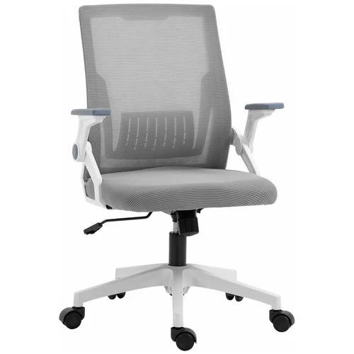 Vinsetto Vinsetto Mesh Office Chair for Home with Lumbar Support, Flip-up Arm, Wheels - Office Chair