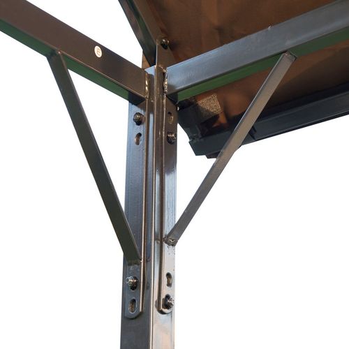 Gazebo Marquee Canopy Awning Shelter Garden Patio BBQ Tent Grill Black - Home Symphony