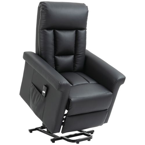 HOMCOM Power Lift Chair Electric Recliner with Side Pocket for Elderly and Physically Limited Users - Home Symphony