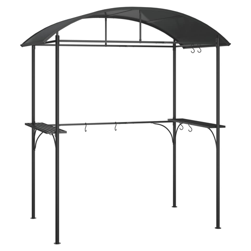 vidaXL BBQ Gazebo 220x115x230 cm Steel Frame with Durable Roof for Outdoor Cooking Enthusiasts - Home Symphony