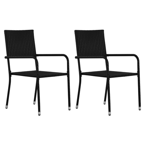 vidaXL 3 Piece Garden Dining Set with Glass Top and Weather-Resistant Rattan for Outdoor Entertaining - Home Symphony