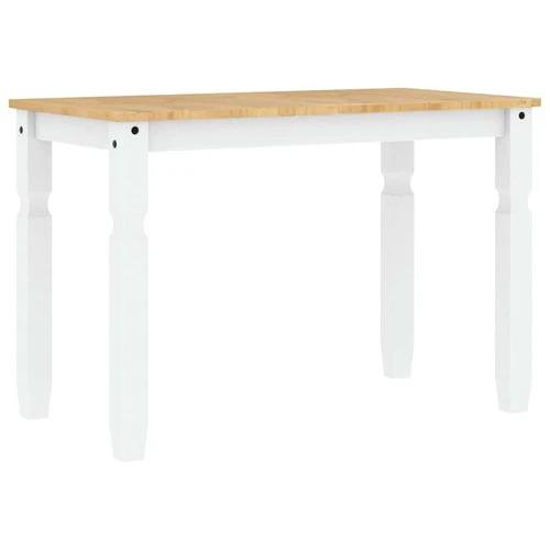 vidaXL 3 Piece Dining Set Panama White Solid Wood Pine by vidaXL