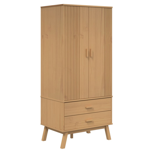 vidaXL Wardrobe OLDEN Brown 76.5x53x172 cm Solid Wood Pine - Home Symphony