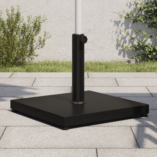 vidaXL Parasol Base 18 kg Square for Ø32/38/48 mm Poles with Durable Steel Shell for Outdoor Umbrellas - Home Symphony