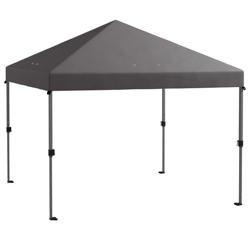 Outsunny 3 x 3(m) Pop Up Gazebo, Instant Shelter with 1-Button Push, Grey - Home Symphony