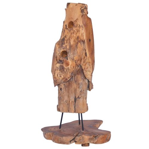 Solid Teak Wood Wine Rack for 8 Bottles 40x30x80 cm Vintage Style for Wine Enthusiasts - Home Symphony