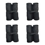 Outsunny Durable Gazebo Sand Bag Weight Set 14x42 cm with Zipper Closure for Outdoor Tent Stability - Gazebos