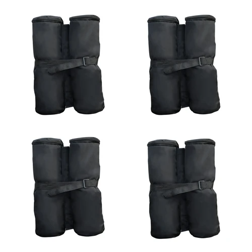 Outsunny Durable Gazebo Sand Bag Weight Set 14x42 cm with Zipper Closure for Outdoor Tent Stability - Gazebos