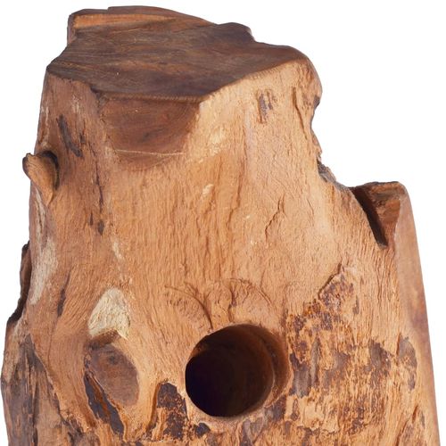 Solid Teak Wood Wine Rack for 8 Bottles 40x30x80 cm Vintage Style for Wine Enthusiasts - Home Symphony