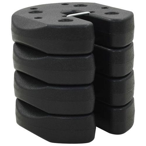 vidaXL Gazebo Weight Plates 4 Pcs 220x50 mm Durable Concrete for Outdoor Equipment Stability - Home Symphony