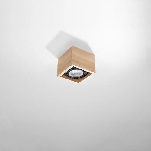 Ceiling lamp wood Quatro Scandinavian Design GU10 by Sollux Lighting