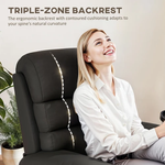 HOMCOM HOMCOM Manual Recliner Chair with Footrest 135 Degrees Ergonomic Design for Comfortable Living Room Relaxation - Recliner