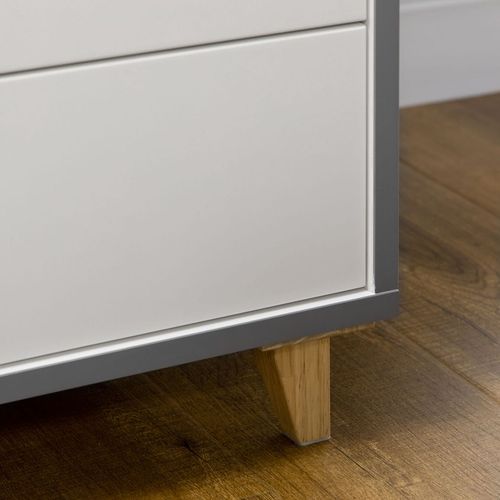 Wardrobe with Drawers, Shelves, Hanging Rail, Bedroom Clothes Organizer, White - Home Symphony