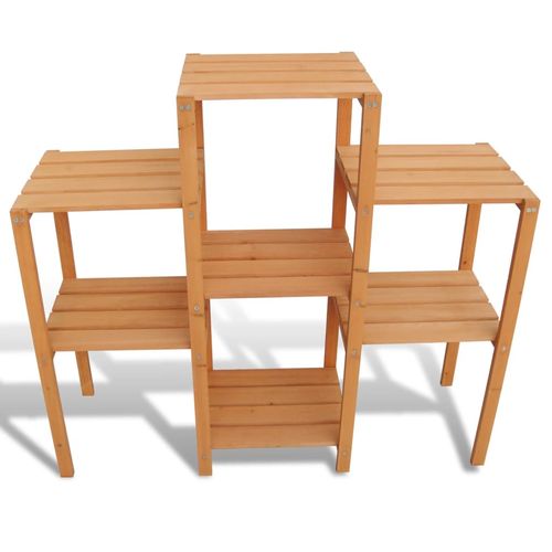 Garden Plant Stand 97x31x87 cm Solid Fir Wood - Home Symphony