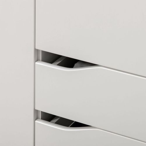 Wardrobe with Drawers, Shelves, Hanging Rail, Bedroom Clothes Organizer, White - Home Symphony