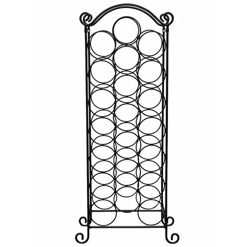 Classic Metal Wine Rack for 21 Bottles with Elegant Design for Wine Enthusiasts - Home Symphony