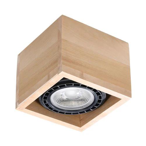 Ceiling lamp wood Quatro Scandinavian Design GU10 by Sollux Lighting
