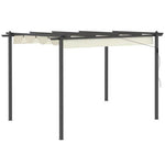 N/A Aluminium Patio Gazebo 4 x 3 M With Retractable Canopy For Outdoor Gatherings - Gazebos