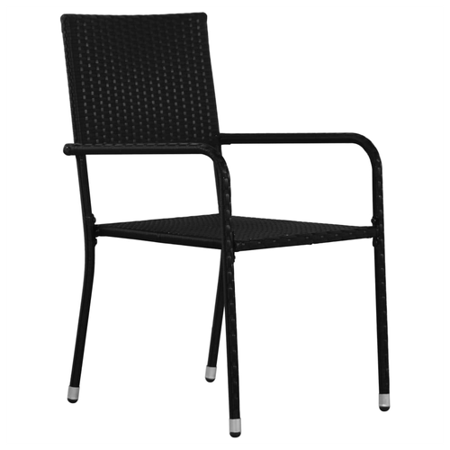 vidaXL 3 Piece Garden Dining Set with Glass Top and Weather-Resistant Rattan for Outdoor Entertaining - Home Symphony