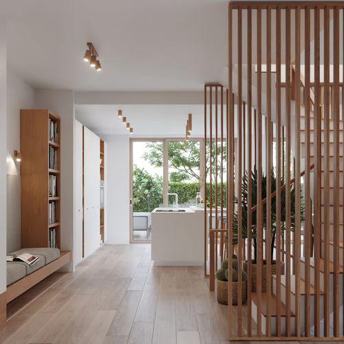 Ceiling lamp wood Zake Scandinavian Design GU10 by Sollux Lighting