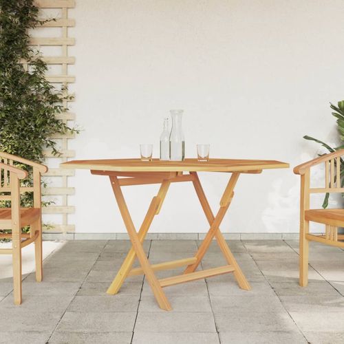 vidaXL Folding Garden Table 110x110x75 cm Solid Wood Teak - Home Symphony
