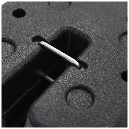 vidaXL Gazebo Weight Plates 4 Pcs 220x50 mm Durable Concrete for Outdoor Equipment Stability - Home Symphony