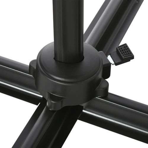 Square Cantilever Roma Parasol 360 Rotation w/ Hand Crank, Cream White - Home Symphony