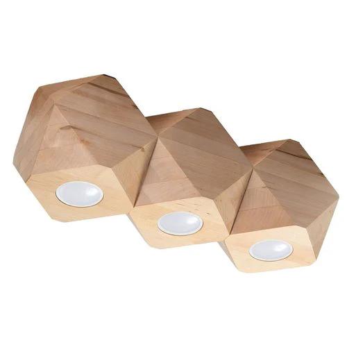 Sollux Lighting Ceiling lamp wood Woody Scandinavian Design GU10 - Ceiling Lights