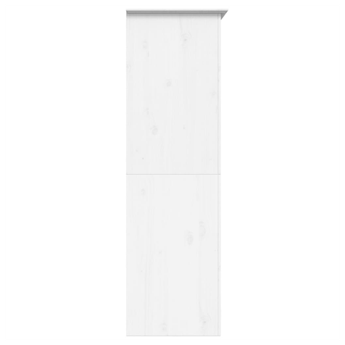 vidaXL Solid Pine Wood Wardrobe 101x52x176.5 cm French Style Spacious Storage for Bedroom - Home Symphony