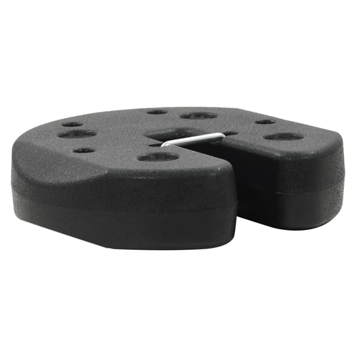 vidaXL Gazebo Weight Plates 4 Pcs 220x50 mm Durable Concrete for Outdoor Equipment Stability - Home Symphony