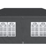 Outsunny 3 x 6m Pop Up Gazebo Height Adjustable Party Tent w/ Storage Bag Black - Gazebos