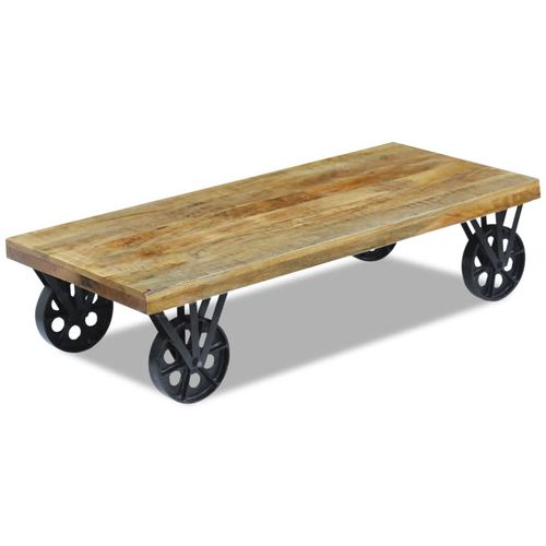 vidaXL Coffee Table Mango Wood 120x60x30 cm - Home Symphony