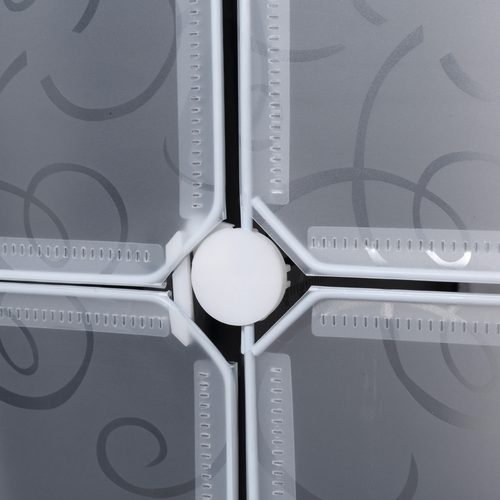 Sturdy DIY Portable Wardrobe Closet 111L x 47W x 183H cm Customizable Modular Storage for Home Organization - Home Symphony