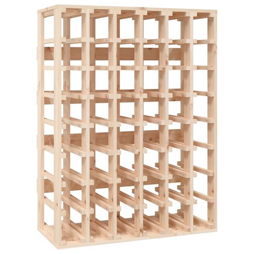 Solid Pine Wine Rack 70x33x94 cm Rustic Design with Ample Storage for Wine Enthusiasts - Home Symphony