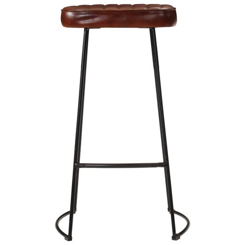 vidaXL Gavin Bar Stools 2 pcs Dark Brown 44x37.5x78 cm - Home Symphony