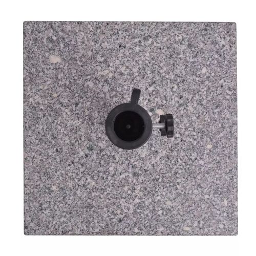 Granite Parasol Base Umbrella Holder 20kg with Dual Adapters for Outdoor Patio Use - Home Symphony