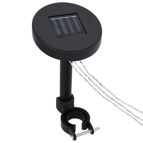 Solar Powered LED String Lights with Adjustable Mounting Bracket for Outdoor Garden Decor - Home Symphony