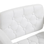 HOMCOM Adjustable Height Barstool Steel Pole PU Leather Bistro Home Kitchen - Home Symphony