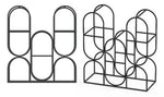 MSL Elegant Cast Iron Wine Rack 14 Inch with Ornate Design for Sophisticated Wine Enthusiasts - Wine Rack