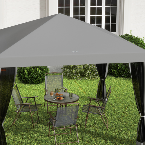 Heavy Duty Pop Up Gazebo 3 x 3m with Removable Mesh Sidewalls for Outdoor Events and Parties - Home Symphony