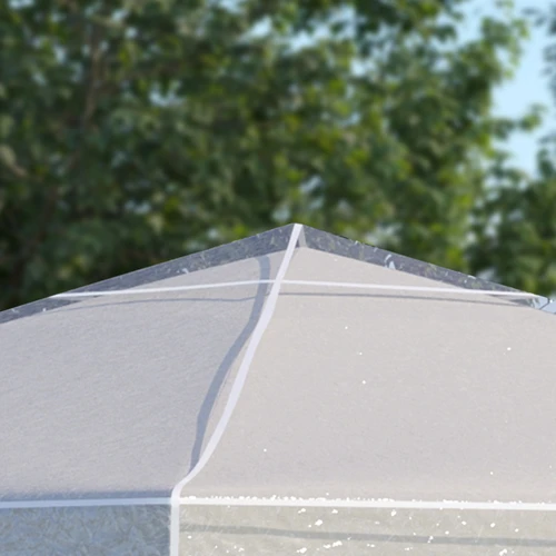 Outsunny Waterproof Gazebo Protective Cover 3 x 3 M with Secure Pull Cord Fastening for Outdoor Canopy Protection - Gazebos