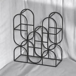 MSL Elegant Cast Iron Wine Rack 14 Inch with Ornate Design for Sophisticated Wine Enthusiasts - Wine Rack