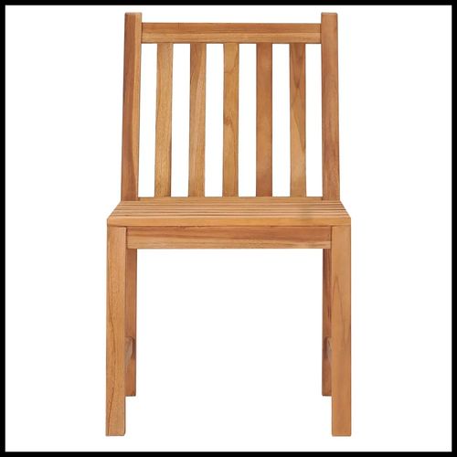 Quality Teak Garden Dining Set 5 Piece Durable Outdoor Patio - vidaXL - Home Symphony