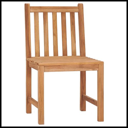 Quality Teak Garden Dining Set 5 Piece Durable Outdoor Patio - vidaXL - Home Symphony