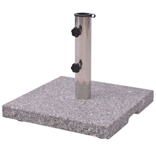 Granite Parasol Base Umbrella Holder 20kg with Dual Adapters for Outdoor Patio Use - Home Symphony